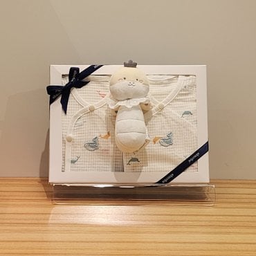 압소바 !![S/S 뱀띠 출산3종 선물세트]!!하임 막대 딸랑이//미코배냇저고리*A2B10101//미코 배냇 슈트