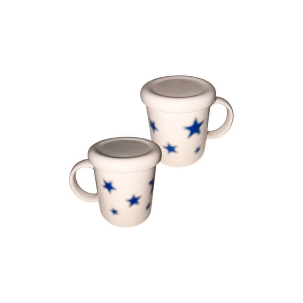 Blue star simple mug