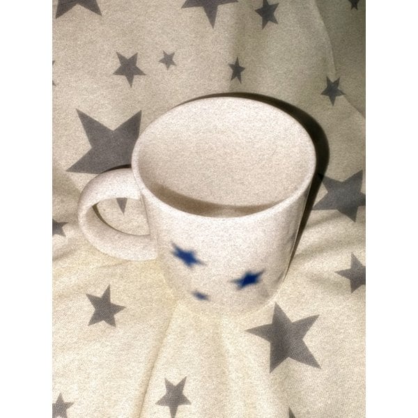Blue star simple mug