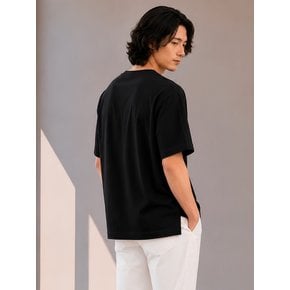 남자 에어로쿨 드랍숄더 캡슬리브 반팔 티셔츠 CXS26MKRT605 BLA