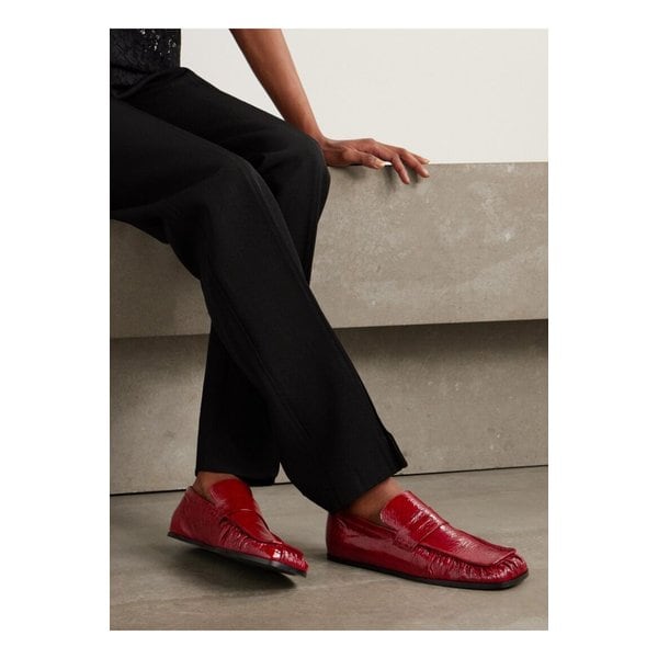 크링클 글로스 가죽 로퍼 레드 1647597358678292