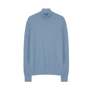 Wool soft turtleneck Knit (Aqua marine)