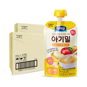 후디스 아이얌 아기밀 바나나사과배 퓨레 100g 20개