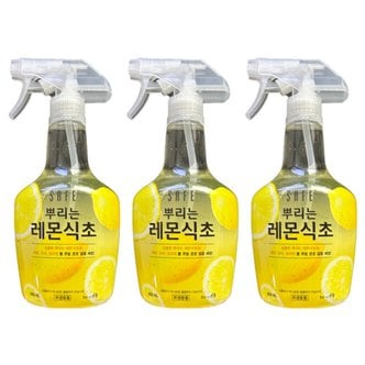  세이프 뿌리는 레몬 식초 400ml 3개