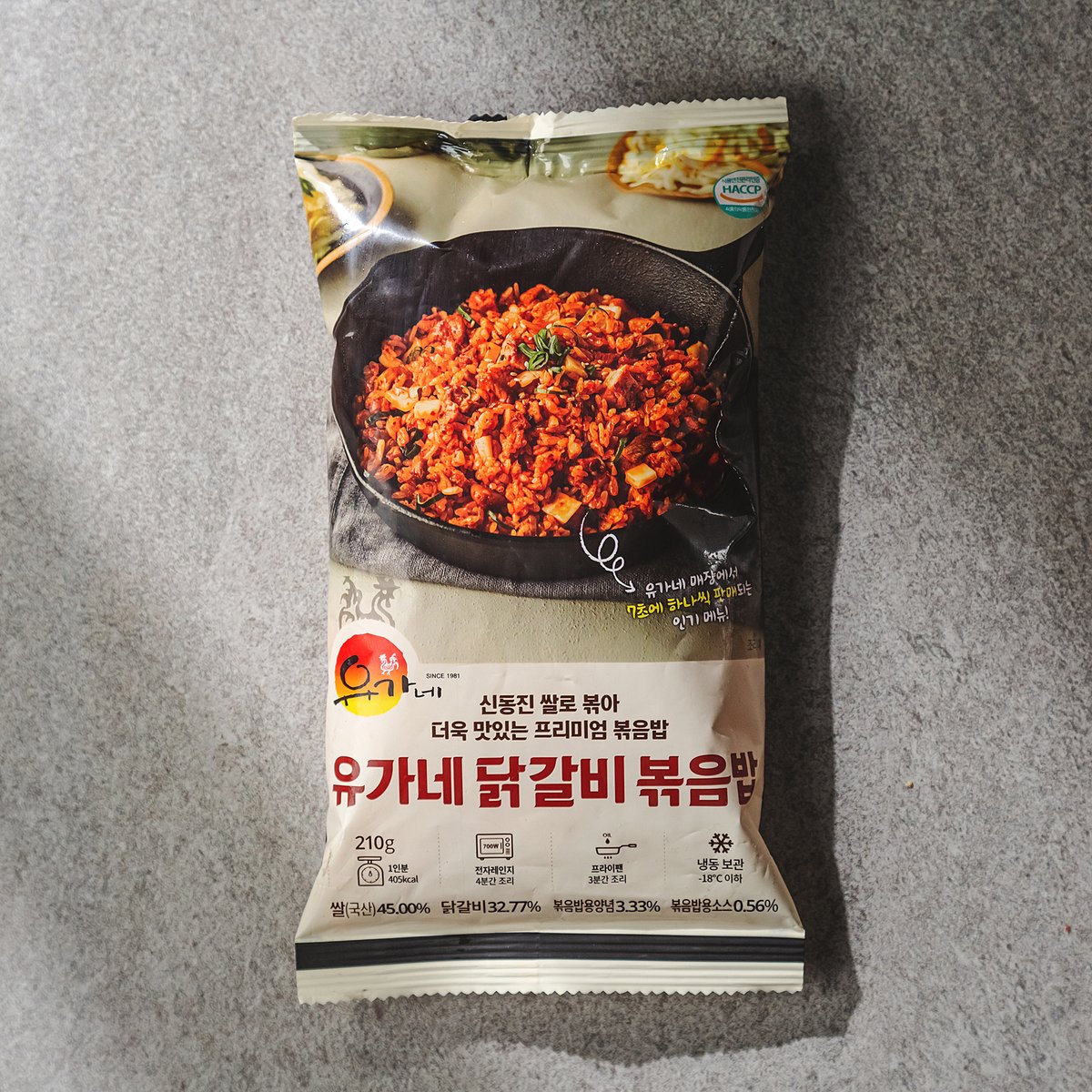 유가네 닭갈비 볶음밥 210G X 1팩, 새벽배송