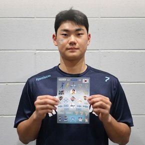 김주원 선수 스포츠 야구 타투 스티커 응원용품 페이스 페인팅 건식 판박이