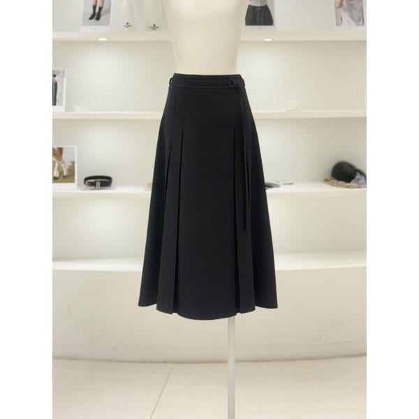 [여주점] 여성 벨티드 A라인 스커트 (L261MSD003)