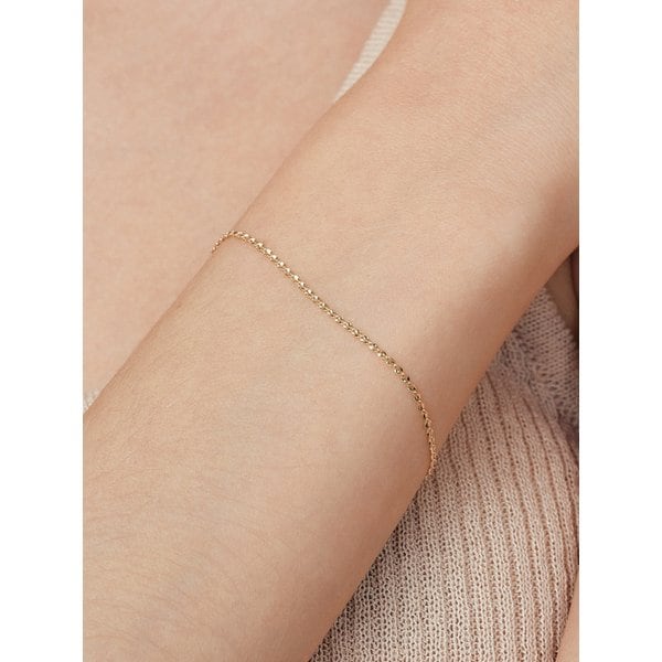 14k 글로우 0.3 체인 팔찌 (14K골드) BR08