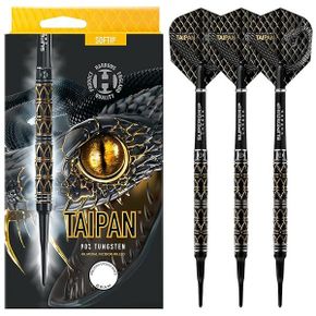 독일 해로우즈 다트핀 다트 812135 Harrows Taipan 90% Tungsten Barrel Soft Tip Darts Set in