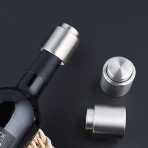 OC1173 와인 샴페인 소스 키핑 버튼형 와인스토퍼 1P