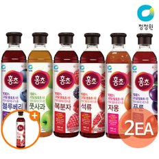 (G) 청정원 홍초900ml 6종(푸룬/풋사과/블루베리/자몽/석류/복분자) 택 2개 +(증정)복분자250ml