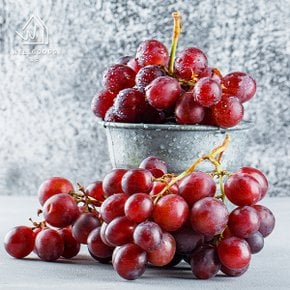 달콤한 씨없는 크림슨 적포도 1kg(2-3수)