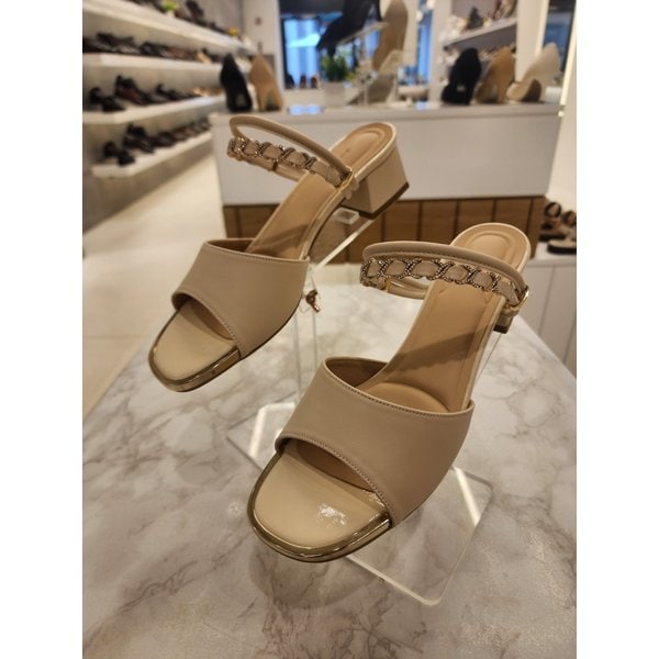 [여주점] 여성 4cm  투웨이 체인크리스탈 스트랩샌들 FLD504