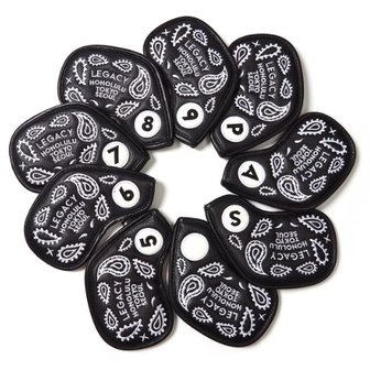 백화점 골프샵 [정품] YORF PAISLEY BLACK IRON COVER SET 욜프 페이즐리 블랙 아이언커버