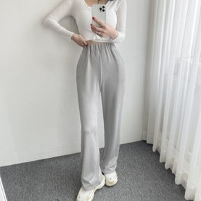 / 허리 밴딩 포인트 일자핏 트레이닝 와이드 팬츠 5컬러