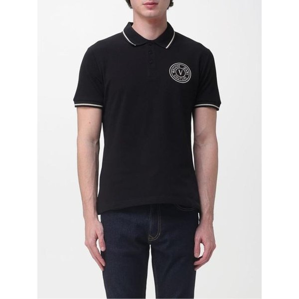 26SS 베르사체 폴로 티셔츠 80GAGT04 CJ01T 899 BLACK DOM