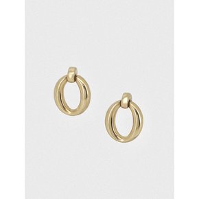 14k oval hinge earrings (1 pair)