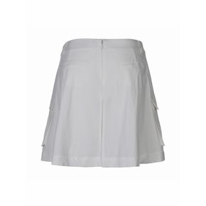 카고 포켓 스커트 팬츠-WHITE