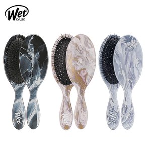 wet brush 오리지널 디탱글러 메탈릭마블 헤어 드라이 브러쉬 극손상모 두피 마사지 머리빗