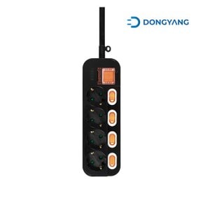 동양전자산업 4구 메인 개별스위치 멀티탭 블랙 DYM-NSG4C/SC-030B (3m)