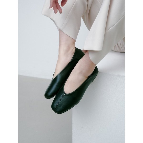 [단독]베인(VEIN) 스퀘어 토 플랫 412615003 (1cm)