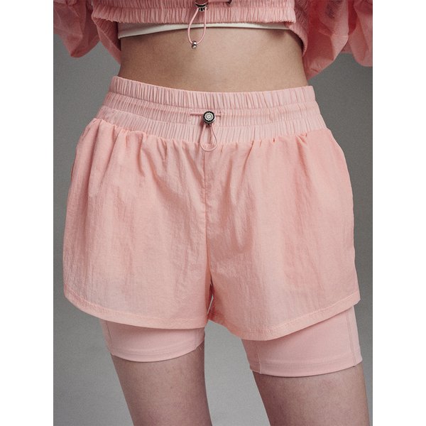 WINDBREAKER TWO-IN-ONE SHORTS_INDIAN PINK