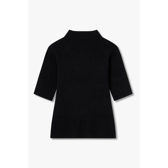 요지야마모토 [Y`s]코튼 래글런 니트 풀오버_블랙 6616130103000