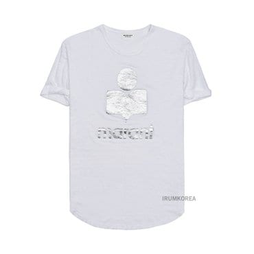 이자벨마랑 SS25 여성 즈웰 로고 티셔츠 TS0004FA A1N10E 20WH