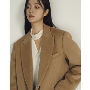 OVERFIT JACKET WOOL COAT BEIGE