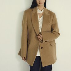 OVERFIT JACKET WOOL COAT BEIGE