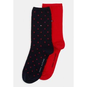 4584728 Tommy Hilfiger WOMEN SOCK 2PACK - Socks red/navy