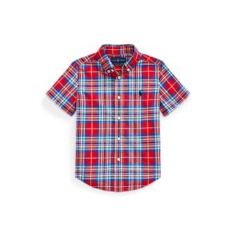 폴로 랄프 로렌 폴로 키즈 플래드 코튼 포플린 셔츠(CWPOWOVTN820019600)