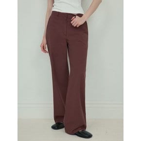 Mono basic straight cotton pants_Grape(O25-PT02)