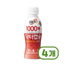 요플레 닥터캡슐 1000배 플레인 요구르트 130ml x 4개