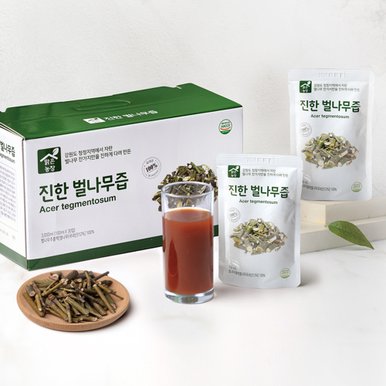 맑은농장 진한 벌나무 즙 100ml x 30개입 국내산 벌나무 진액 잔가지만 사용