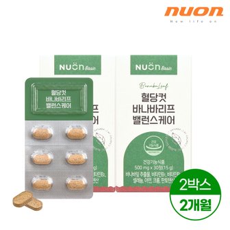 뉴온 혈당컷 바나바리프 밸런스케어 500mg 30정 2박스/ 비타민B / 아연