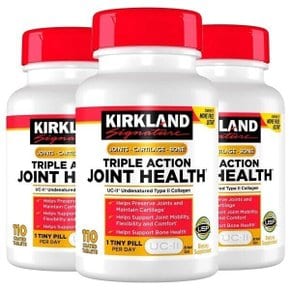 Kirkland 커클랜드 트리플 액션 조인트 헬스 110정 3병