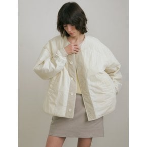 REVERSIBLE QUILTED JACKET (2COLOR)