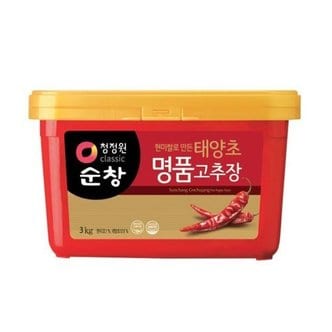  청정원순창 태양초 명품고추장 3kg x 3개