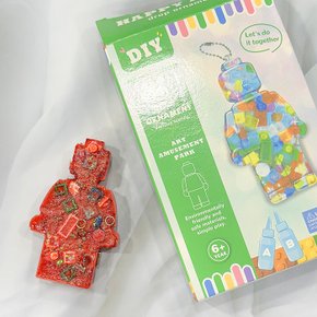 소형 입자 빌딩 블록 5개분량 만들기 펜던트 diy 펠트박스