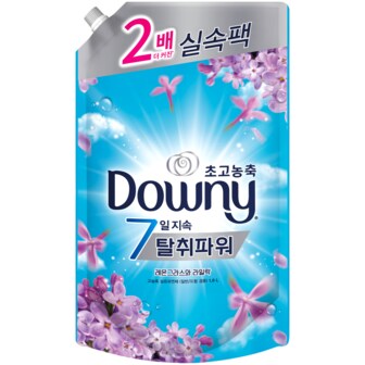  다우니 블루 1.6L 레몬그라스와 달콤한 라일락 향