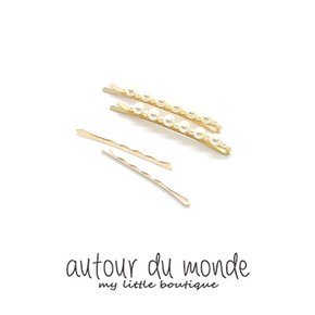 simple pearl hairpin set