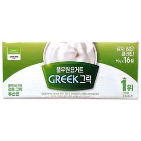 코스트코 풀무원 다논 그릭요거트 달지않은 플레인 1440g(90g x 16컵) 유산균..[32355384]