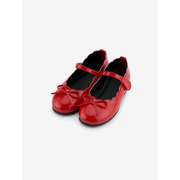 여아구두 프렌치 - 레드