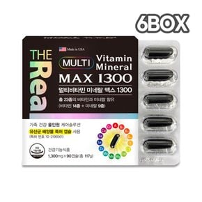 멀티비타민 미네랄 맥스 1300 1300mg x 90캡슐 6박스(18개월분)