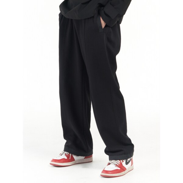 UNI STRAIGHT SWEAT PANTS (PUNCSPT001_BK)