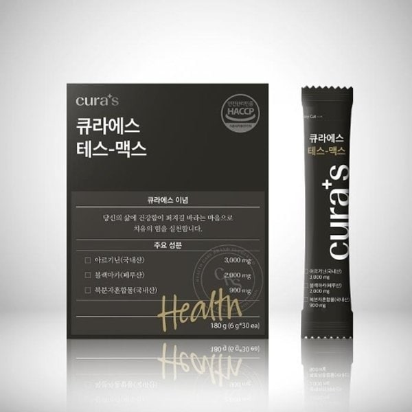 큐라에스 테스맥스 6박스 30포 아르기닌 블랙마카