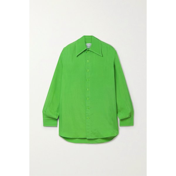 Oversized Twill Shirt 브라이트 그린