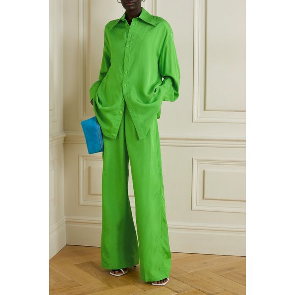Oversized Twill Shirt 브라이트 그린