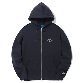 CU ARCH LOGO FLEECE ZIP-UP HOODIE 크라운네이비